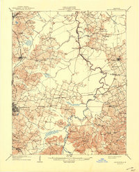 1909 Map of Madisonville, 1941 Print