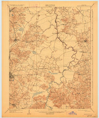 1909 Map of Madisonville, 1927 Print