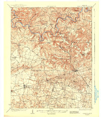 1923 Map of Mammoth Cave, 1937 Print