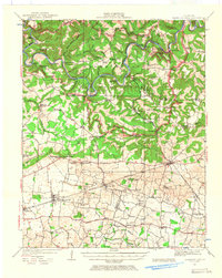 1922 Map of Mammoth Cave, 1965 Print