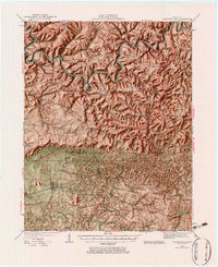 1922 Map of Mammoth Cave, 1969 Print