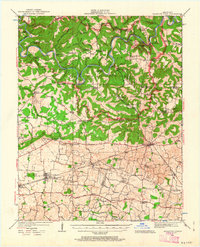 1922 Map of Mammoth Cave, 1963 Print