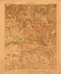 1923 Map of Mammoth Cave