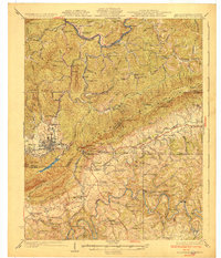 preview thumbnail of historical topo map of Bell County, KY in 1930