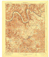 Download a high-resolution, GPS-compatible USGS topo map for Monticello, KY (1940 edition)