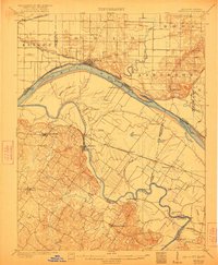 1905 Map of Newburg, 1921 Print