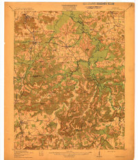 preview thumbnail of historical topo map of Nortonville, KY in 1912