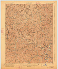 1917 Map of Paintsville, KY, 1927 Print