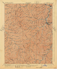 1918 Map of Prestonsburg, 1932 Print