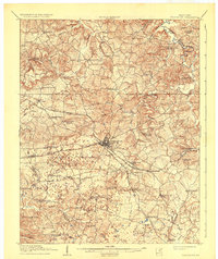 1910 Map of Princeton, 1937 Print