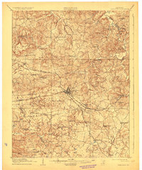 1910 Map of Princeton, 1928 Print