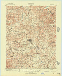 1908 Map of Princeton, 1957 Print
