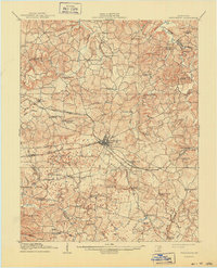 1910 Map of Princeton, 1942 Print