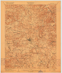 1910 Map of Princeton, 1917 Print