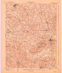 1906 Map of Sebree, 1943 Print