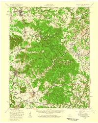 1949 Map of Shepherdsville, 1959 Print