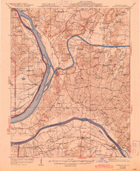 1929 Map of Smithland, 1944 Print