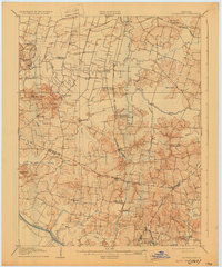 1906 Map of Sutherland, 1930 Print