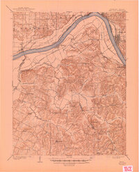1903 Map of Tell City, 1945 Print