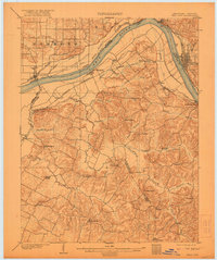 1903 Map of Spencer County, KY, 1921 Print