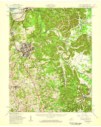 1946 Map of Vine Grove, 1959 Print