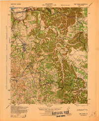 1943 Map of Vine Grove