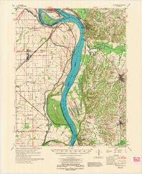 preview thumbnail of historical topo map of Wickliffe, KY in 1972