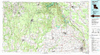 Download a high-resolution, GPS-compatible USGS topo map for Ville Platte, LA (1989 edition)