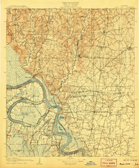 1906 Map of Bayou Sara