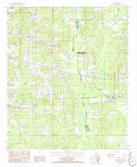 preview thumbnail of historical topo map of Webster County, LA in 1986