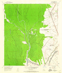 1953 Map of Addis, LA, 1960 Print
