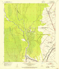 1953 Map of Addis, LA, 1954 Print