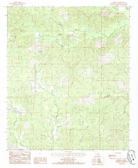 preview thumbnail of historical topo map of Catahoula County, LA in 1984