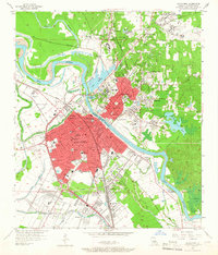 preview thumbnail of historical topo map of Alexandria, LA in 1957