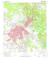 Download a high-resolution, GPS-compatible USGS topo map for Alexandria, LA (1974 edition)