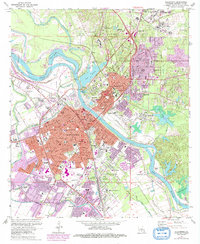 Download a high-resolution, GPS-compatible USGS topo map for Alexandria, LA (1992 edition)