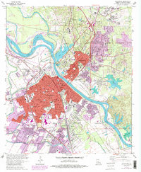 Download a high-resolution, GPS-compatible USGS topo map for Alexandria, LA (1992 edition)