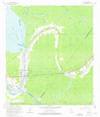 Download a high-resolution, GPS-compatible USGS topo map for Amelia, LA (1976 edition)