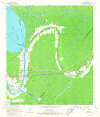 Download a high-resolution, GPS-compatible USGS topo map for Amelia, LA (1967 edition)