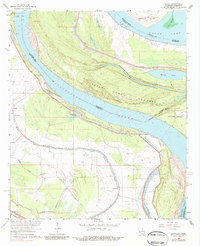 Download a high-resolution, GPS-compatible USGS topo map for Ashly, LA (1984 edition)