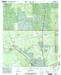 preview thumbnail of historical topo map of Ball, LA in 2003