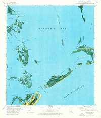preview thumbnail of historical topo map of Jefferson County, LA in 1973