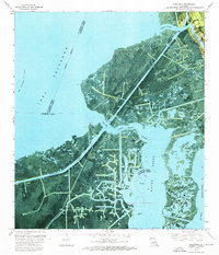 preview thumbnail of historical topo map of Barataria, LA in 1973