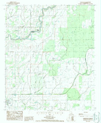 Download a high-resolution, GPS-compatible USGS topo map for Baskinton, LA (1987 edition)