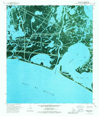 Download a high-resolution, GPS-compatible USGS topo map for Bastian Bay, LA (1989 edition)