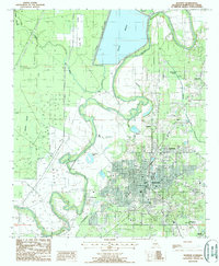 preview thumbnail of historical topo map of Bastrop, LA in 1988