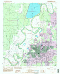 preview thumbnail of historical topo map of Bastrop, LA in 1994