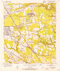 preview thumbnail of historical topo map of East Baton Rouge County, LA in 1953