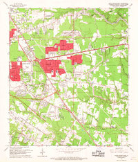 Download a high-resolution, GPS-compatible USGS topo map for Baton Rouge East, LA (1968 edition)