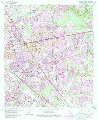 Download a high-resolution, GPS-compatible USGS topo map for Baton Rouge East, LA (1989 edition)